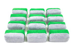 Mini [Saver Applicator Terry] Microfiber Coating Applicator Sponge with Plastic Barrier - 12 pack - Nanoskinpr