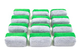 Mini [Saver Applicator Terry] Microfiber Coating Applicator Sponge with Plastic Barrier - 12 pack - Nanoskinpr