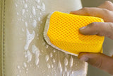 [Scrub Ninja] Wedge Scrubber - For Leather, Vinyl and Plastic -(5 in. x 2.5 in. x 2 in.)- 2 pack - Nanoskinpr